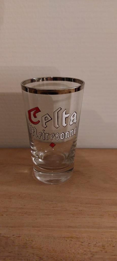 Oud Email proefglaasje Celta Meiresonne Gent, Verzamelen, Biermerken, Ophalen of Verzenden