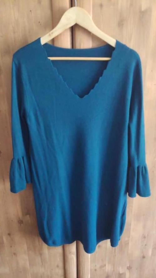 Gebreide effen jurk TU, Kleding | Dames, Jurken, Zo goed als nieuw, Blauw, Ophalen of Verzenden