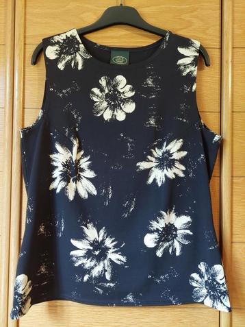 Mouwloos topje - Laura Ashley - large – zwart/wit beschikbaar voor biedingen