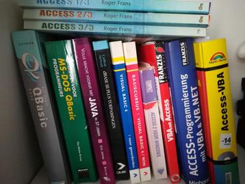 diverse software boeken Dbase, Access, Java,... beschikbaar voor biedingen