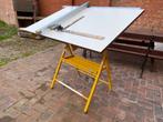 Tekentafel 1,2 m x 0,8 m met tekenapparaat Tecnostyl 628, Doe-het-zelf en Bouw, Tekentafels, Ophalen, Gebruikt, Minder dan 130 cm