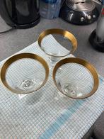 3 champagne Minton Tiffin Franciscan kristallen glazen, Antiek en Kunst, Antiek | Glaswerk en Kristal, Ophalen of Verzenden