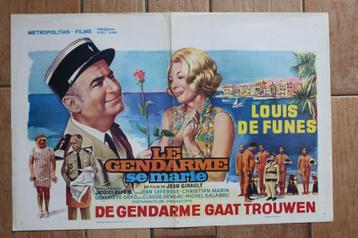filmaffiche Louis De Funes le gendarme se marie filmposter beschikbaar voor biedingen