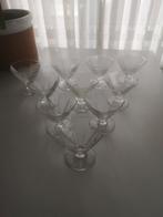 Zeshoekig coupe glazen op voet, Enlèvement ou Envoi