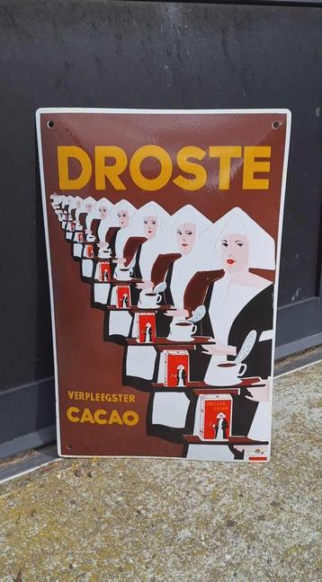 Origineel Droste emaille reclamebord. beschikbaar voor biedingen