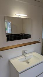 Badkamerspiegel met lamp, Ophalen, Zo goed als nieuw, 75 tot 100 cm, Minder dan 100 cm