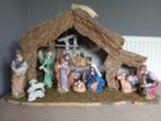 KERSTSTAL MET BEELDEN, Diversen, Kerst, Ophalen of Verzenden, Gebruikt