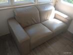 Bruine lederen zetel 3pers, Enlèvement, Comme neuf