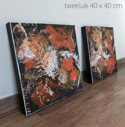 Abstracte en figuratieve schilderijen, Antiek en Kunst, Kunst | Schilderijen | Modern, Ophalen