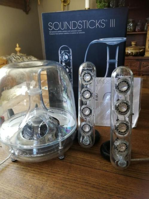 Harman Kardon SoundSticks III design luidsprekers, Computers en Software, Pc speakers, Zo goed als nieuw, Audiokanaal 2.1, Ophalen of Verzenden
