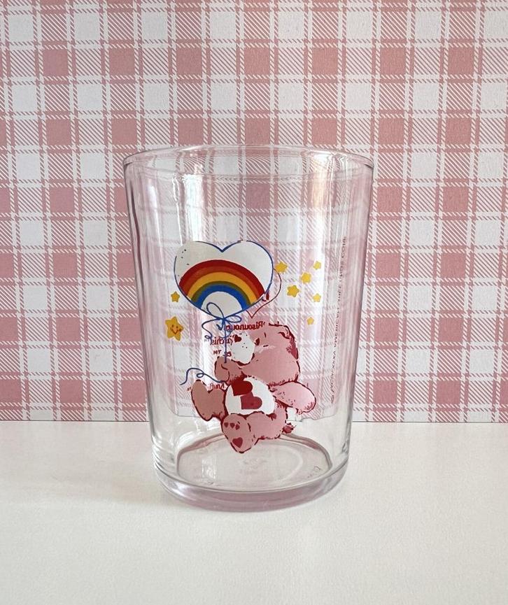 Verre à eau Bisounours Groschéri - 1985, Collections, Verres & Petits Verres, Utilisé, Verre à eau, Enlèvement ou Envoi