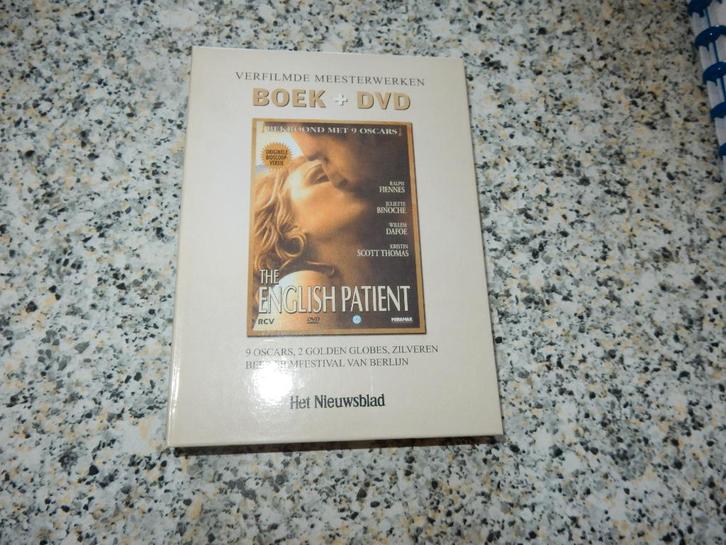 nr.2036- Dvd: the english patient - drama - met boek, Cd's en Dvd's, Dvd's | Drama, Drama, Vanaf 12 jaar, Ophalen of Verzenden