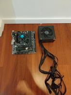 Motherboard, cpu, cpu cooler, and power supply, Ophalen, Gebruikt