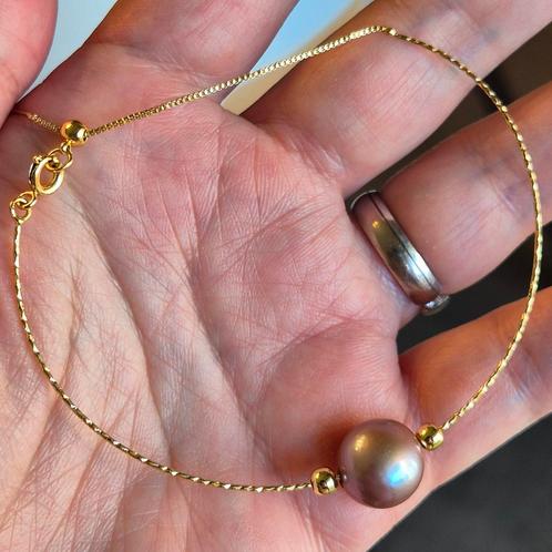 Echte parelarmband, Handtassen en Accessoires, Armbanden, Zo goed als nieuw, Verzenden