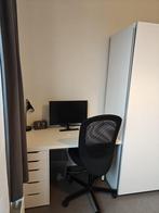 Bureaublad & 1 poot Lagkapten Ikea, Ophalen, Zo goed als nieuw