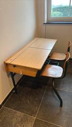 Schoolbank, Huis en Inrichting, Ophalen, Met wielen, Gebruikt, Bureau