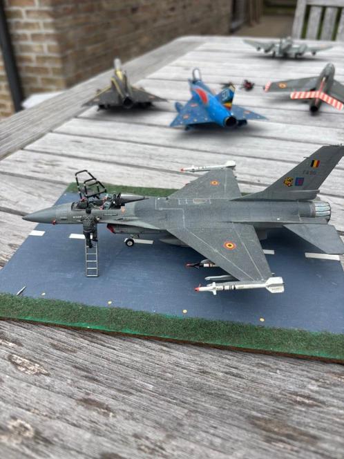 Modelvliegtuigen Belgische Luchtmacht, Hobby en Vrije tijd, Modelbouw | Vliegtuigen en Helikopters, Gebruikt, Vliegtuig, 1:72 tot 1:144