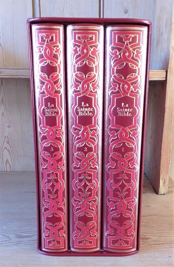 La Sainte Bible - 3 volumes - Edition Lidis 1973, Livres, Religion & Théologie, Comme neuf, Enlèvement
