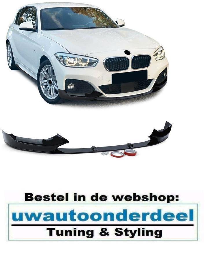 Spoiler Splitter glans Zwart Bmw 1 Serie F20 F21 LCI M Pakke, Auto diversen, Tuning en Styling, Verzenden