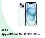 Iphone 15 125gb te koop !, Ophalen of Verzenden, Zo goed als nieuw, Blauw, IPhone 15