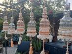 6 zomers versierde  hangglazen ter decoratie n, Tuin en Terras, Ophalen of Verzenden, Zo goed als nieuw