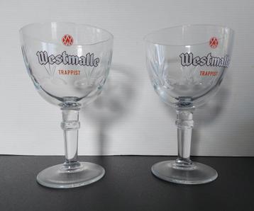 Bierglazen - Westmalle - 2 stuks - klein formaat beschikbaar voor biedingen