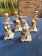 4 vintage capodimonte figuurtjes van porselein, Verzamelen, Ophalen, Gebruikt