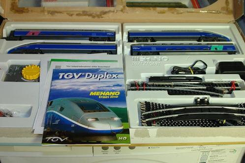 MEHANO SNCF COFFRET DE DEPART TGV DUPLEX HO CC/DC, Hobby en Vrije tijd, Modeltreinen | H0, Zo goed als nieuw, Treinset, Gelijkstroom