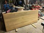 Massief Eiken tafelblad 6CM dik 200 x 85 cm, Maison & Meubles, Pièces pour table, Enlèvement, Comme neuf, Dessus de la table