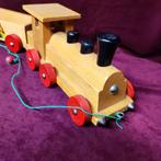 train en bois, Ophalen, Zo goed als nieuw, Duw- of Trekspeelgoed