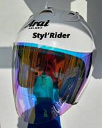 Casque Arai blanc neuf avec intercom livraison a domicile, Ophalen of Verzenden, S, Arai