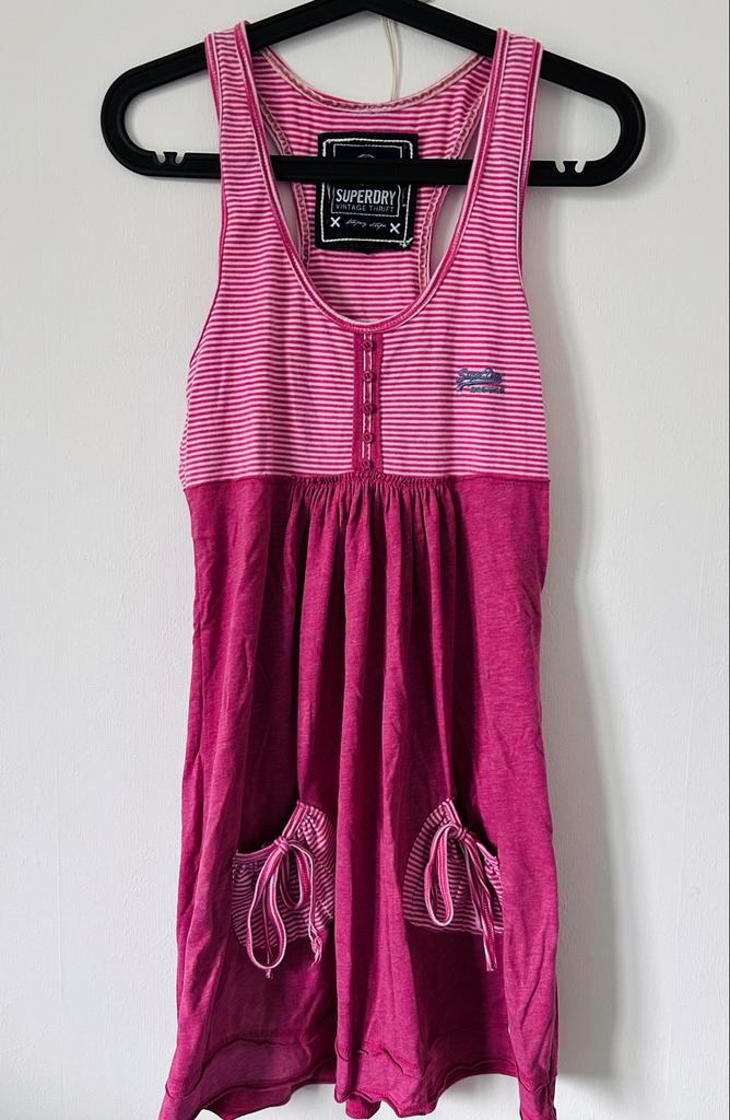 Robe d’été Superdry, Kleding | Dames, Jurken, Zo goed als nieuw, Maat 38/40 (M), Roze