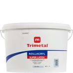 Nieuwe potten rollacryl wit Trimetal 10L, Bricolage & Construction, Peinture, Enlèvement, Blanc, 10 à 15 litres