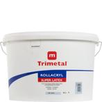 Nieuwe potten rollacryl wit Trimetal 10L, Peinture, Enlèvement, Blanc, 10 à 15 litres