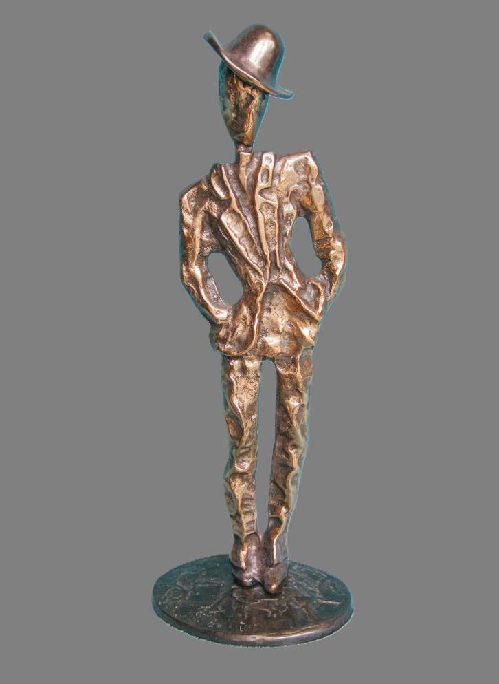 Mooie brons - bonvivant - Yves Lohe, Antiek en Kunst, Antiek | Brons en Koper, Brons, Ophalen