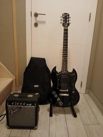 Epiphone SG G-310 EB inclusief versterker Fender 10 W beschikbaar voor biedingen