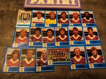 PANINI FOOTBALL 87  ANDERLECHT 18 STICKERS 1987 beschikbaar voor biedingen