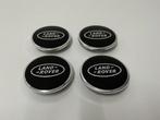 Land Rover Zwart Naafdoppen met chrome rand 62mm set van 4., Verzenden, Nieuw