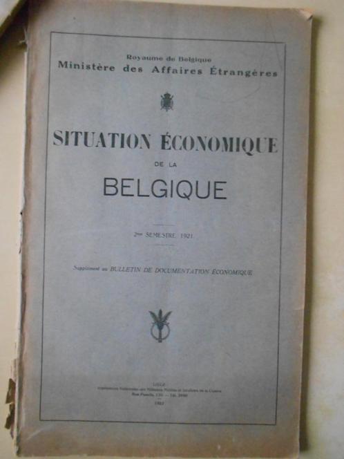 Situation économique de la Belgique, Livres, Science, Utilisé, Enlèvement ou Envoi
