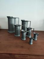 Tinnen maatbekers perltrato 95, Antiek en Kunst, Ophalen of Verzenden