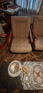 Fauteuil vintage tissus, Enlèvement, Comme neuf, Tissus