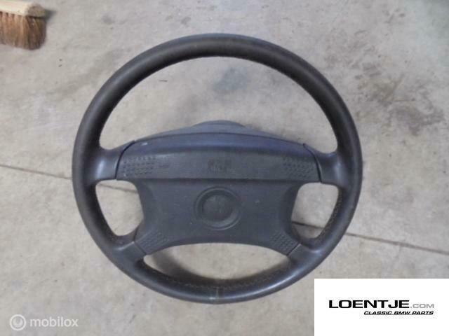 leren airbag stuur bmw e30 325i 320i 318i 316i 318is, Auto-onderdelen, Besturing, BMW, Gebruikt, Ophalen of Verzenden
