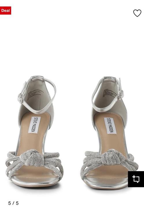 Steve Madden - Redazzle Zilver - 37, Kleding | Dames, Schoenen, Nieuw, Schoenen met hoge hakken, Grijs, Ophalen of Verzenden