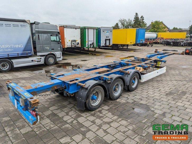 Krone SD 27 3-Assen BPW DrumBrakes - 5280kg - 1x 20FT 2x 20F, Auto's, Vrachtwagens, ABS, Aanhangers en Opleggers