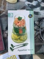 Hapjes of sausjes toren in glas, Huis en Inrichting, Keuken | Servies, Ophalen, Zo goed als nieuw