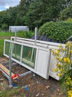 ramen in kozijn, Doe-het-zelf en Bouw, Raamkozijnen en Schuifdeuren, Gebruikt, Deurkozijn, 150 tot 225 cm, Inclusief glas