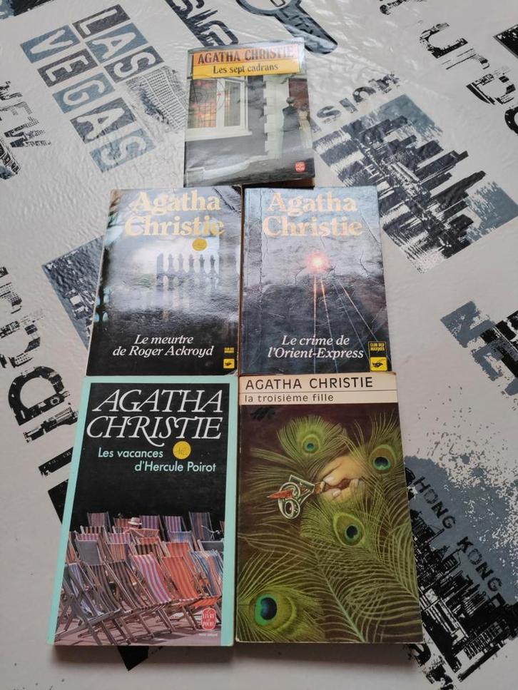 9 livre Agatha Christie, Boeken, Detectives, Gelezen, Ophalen of Verzenden