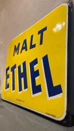 Plaque émaillée Malt Ethel., Enlèvement ou Envoi, Comme neuf, Panneau publicitaire