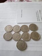 9 x 1 gulden nickel pur pays  bas1968 à 1980, Euros, Envoi, Monnaie en vrac, Reine Juliana