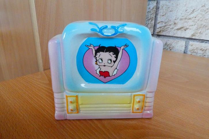 Betty Boop Vandor 1986 spaarpot van keramiek, Verzamelen, Beelden en Beeldjes, Nieuw, Mens, Ophalen of Verzenden